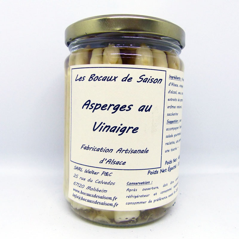 Asperges au vinaigre (poids net égoutté 310g) - fruit - légumes épicerie local