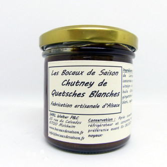 Chutney de Quetsches Blanches - fruit - légumes épicerie local