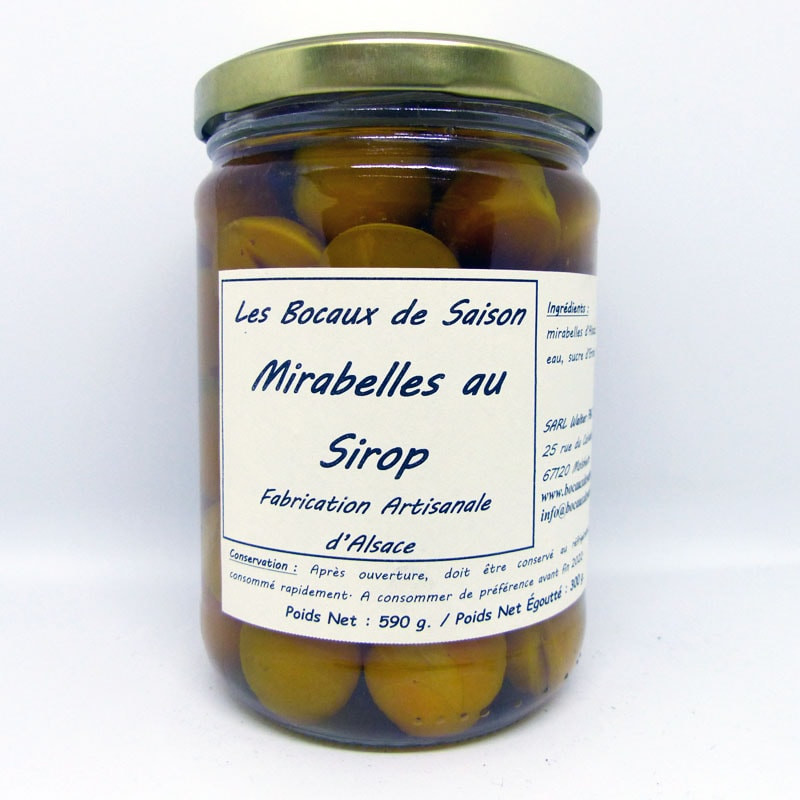 Mirabelles au sirop (poids net égoutté 300g) - fruit - légumes épicerie local