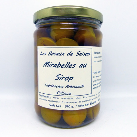 Mirabelles au sirop (poids net égoutté 300g) - fruit - légumes épicerie local