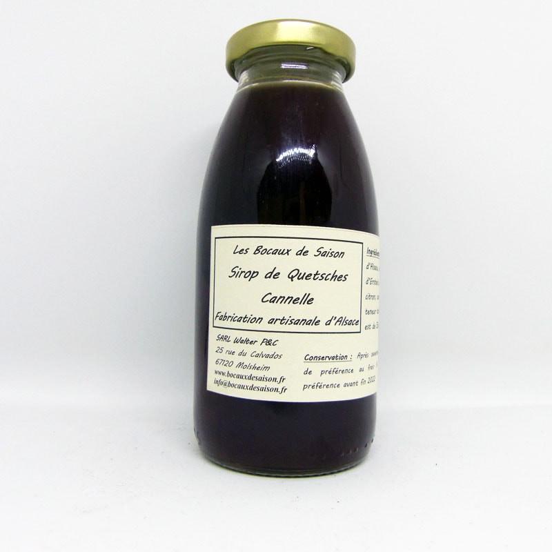 Sirop de Quetsches cannelle (25cl) - fruit - légumes épicerie local