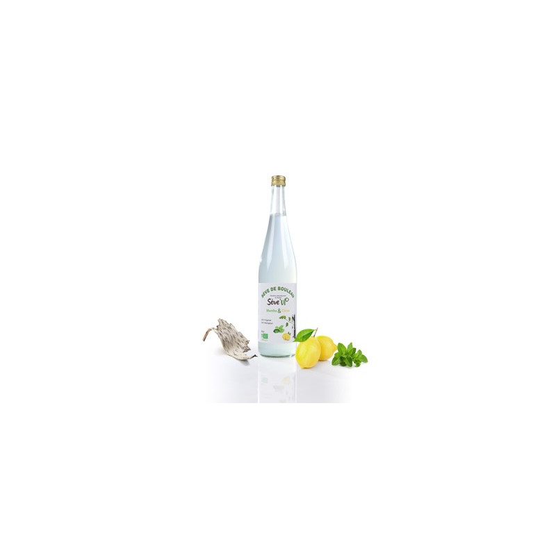 Sève de bouleau - menthe - citron bio (75cl) - boissons artisanales