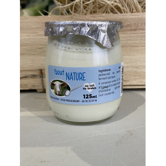 Yaourt au lait de brebis nature (125ml) - lait de brebis