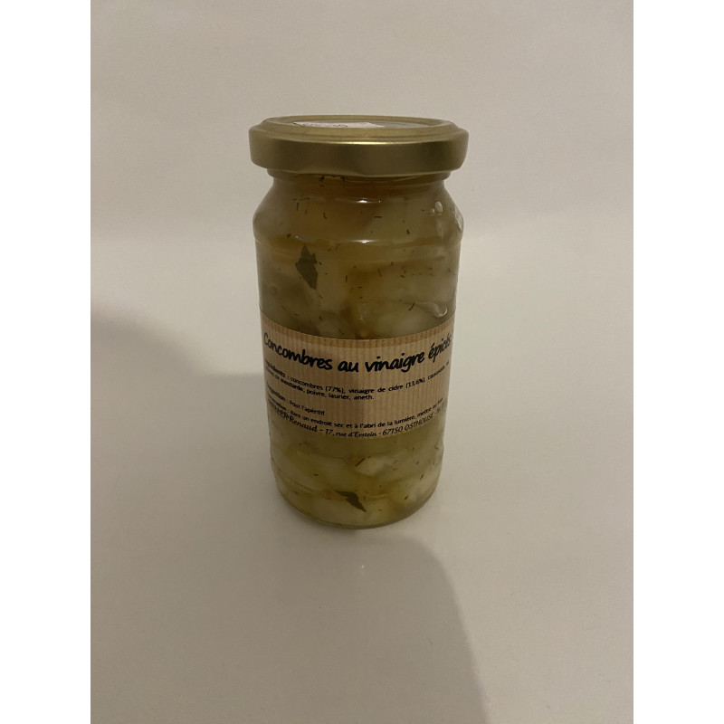 Concombres au vinaigre épicés (200g) - fruit - légumes épicerie local