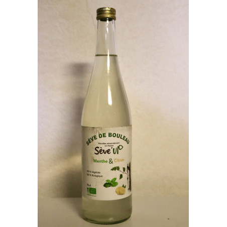 Sève de bouleau - menthe - citron bio (75cl) - boissons artisanales