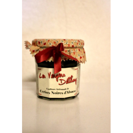 Confiture Cerises noires (250 Gr) - fruit locaux - artisanal - produit locaux