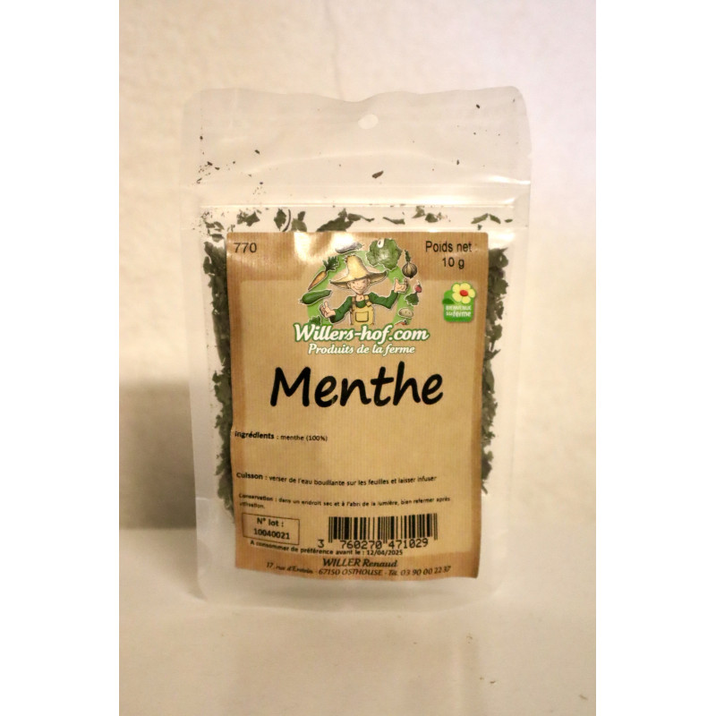 Menthe pour infusion (10g) - fruit - légumes épicerie local