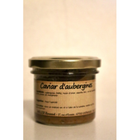 Caviar d'aubergines - fruit - légumes épicerie local
